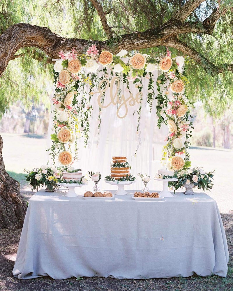 Lvydec Artificial Peony Flower Garland - 6ft Silk Peony Garland with Champagne and White Flowers for Wedding Party Table Decoration - Image 4